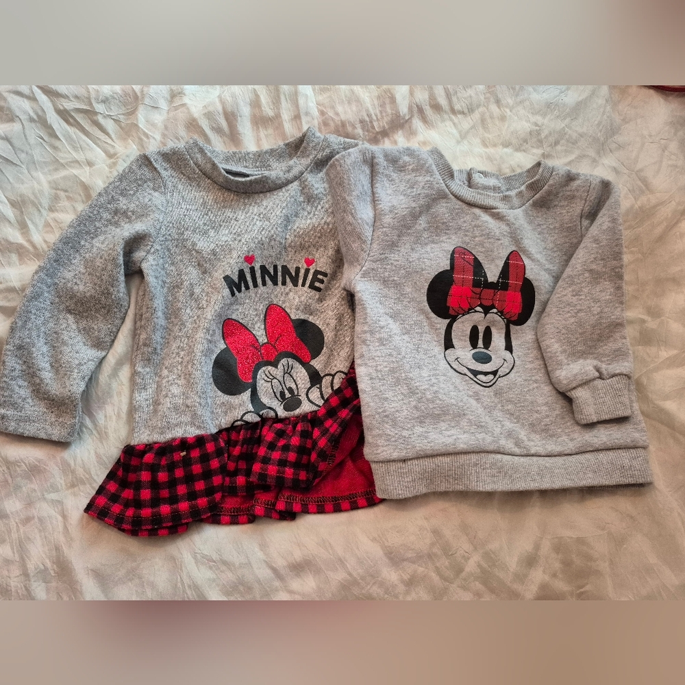 Disney Minnie Mouse Baby 6-12 Month Tops